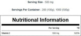 100% prášok vitamínu C 100 gramov