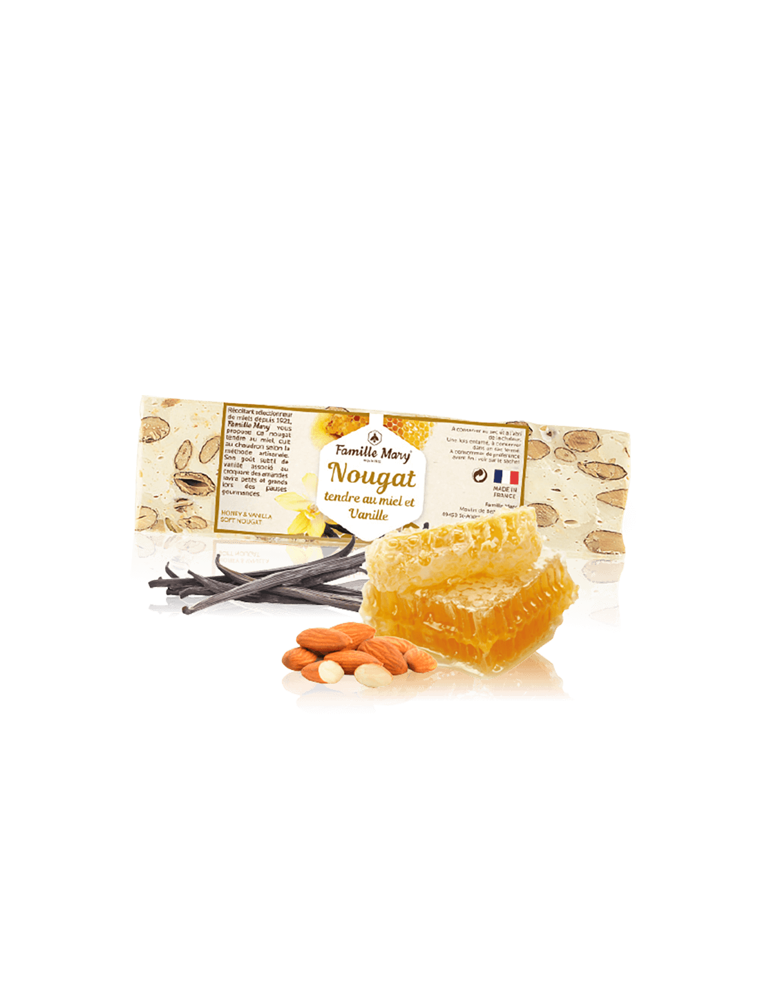 Jemný nougat s medom, mandľami a vanilkou, 100 g