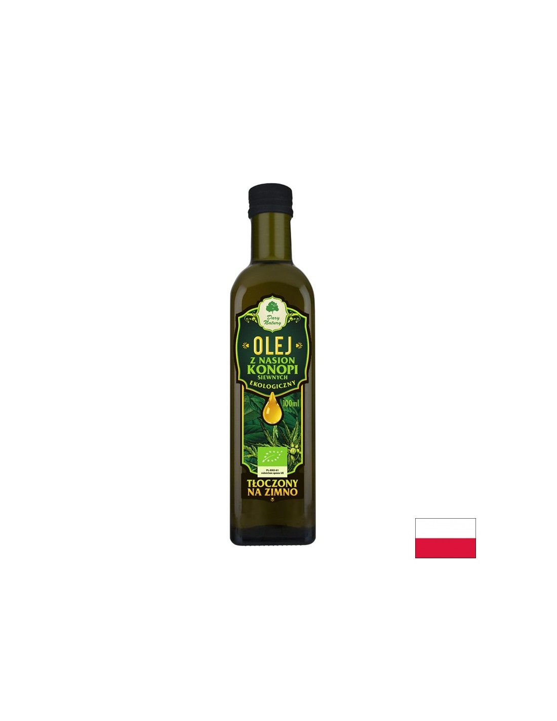 Organické konope Seed Oil, 100 ml