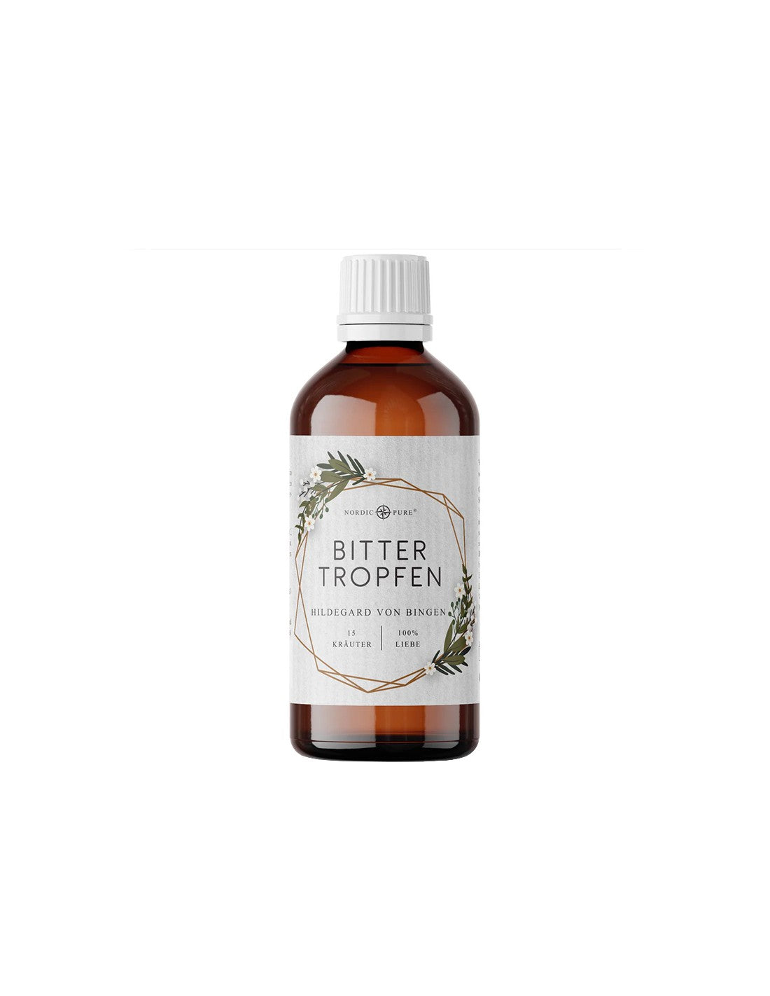 Bylinné bitters - kvapky podľa metódy Hildegarda von Bingena, 100 ml
