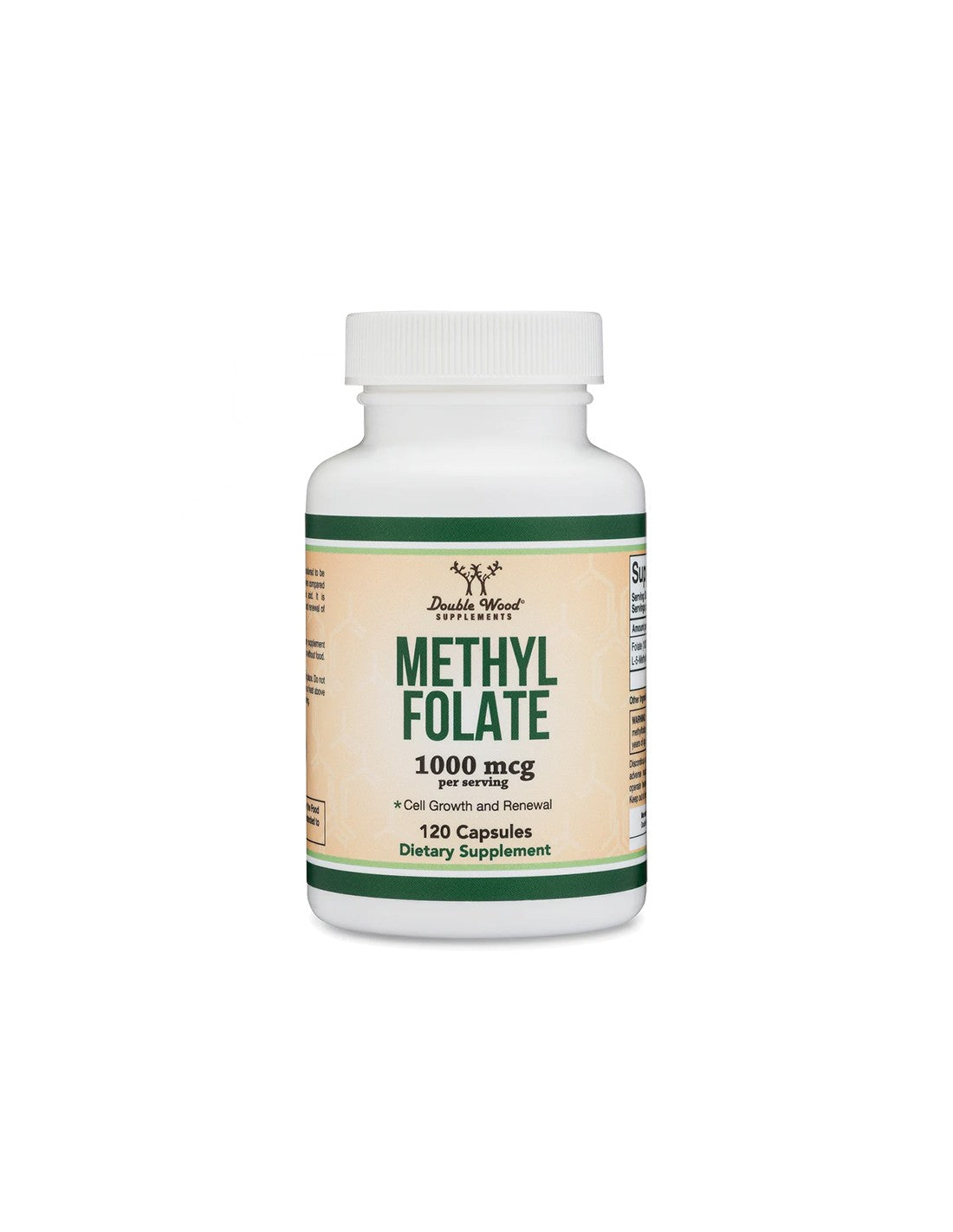 Kyselina listová - biologicky aktívna forma - metylfolát, 1000 ug, 120 kapsúl pre štvormesačný príjem