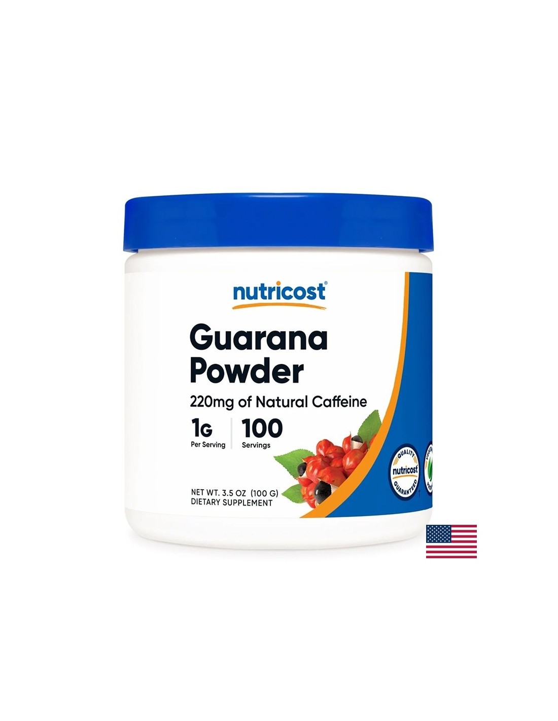 Redukcia hmotnosti - guarana, 1000 mg x 100 g prášku