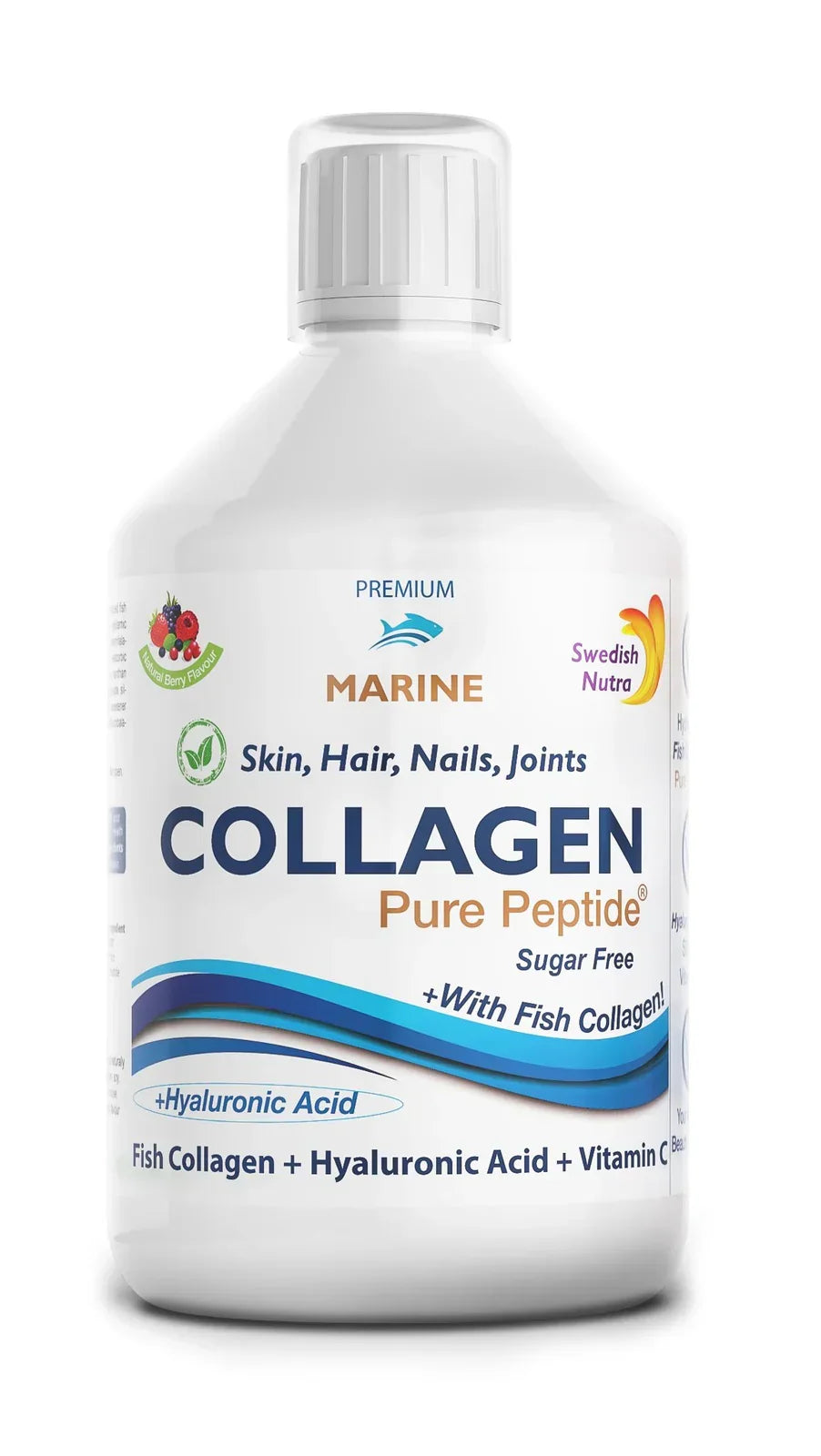 Rybí kolagén 10000 mg s kyselinou hyalurónovou 50 mg - 500 ml
