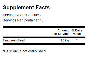 Semeno Fenugreek 610 mg - 90 kapsúl