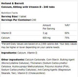 Vápnik 600 mg + vitamín D - 240 tabliet