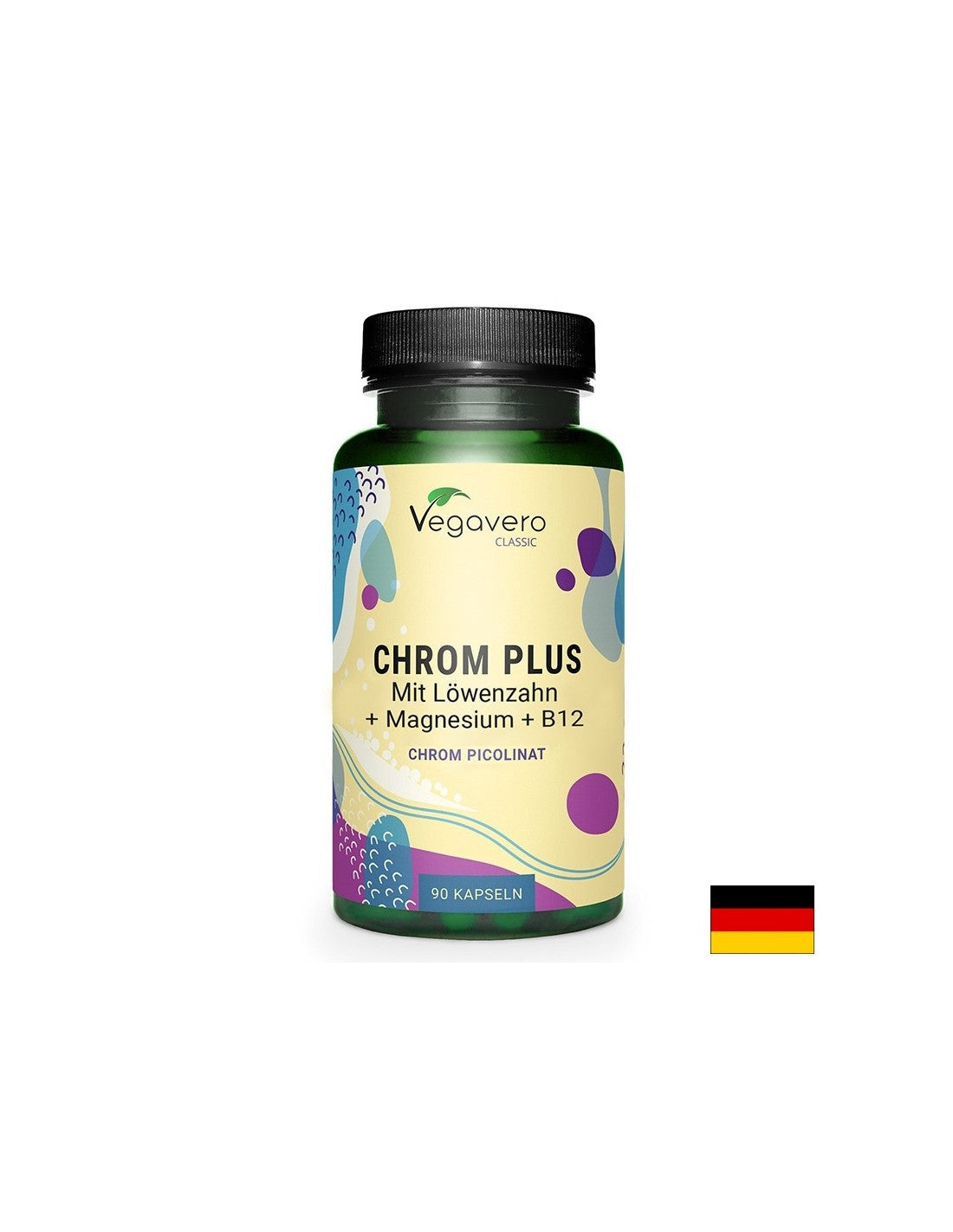 Kontrola cukrovky - chróm + púpava, horčík a vitamín B12, 90 kapsúl