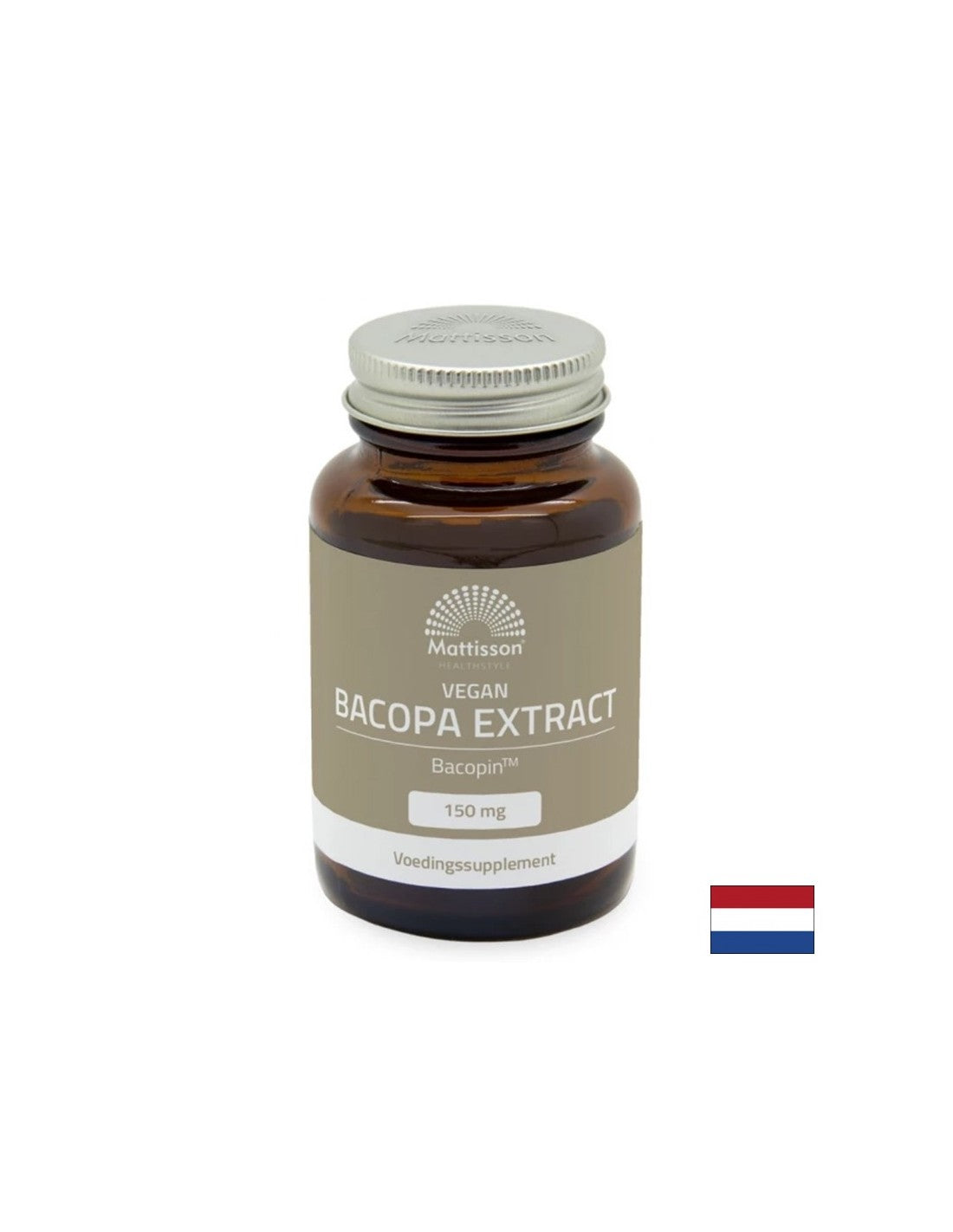 Bacopa Monnieri + Zinok, vitamín B12 a čierny korenie Bacopin ™ - Koncentrácia, pamäť a mentálna čistota, 60 kapsúl