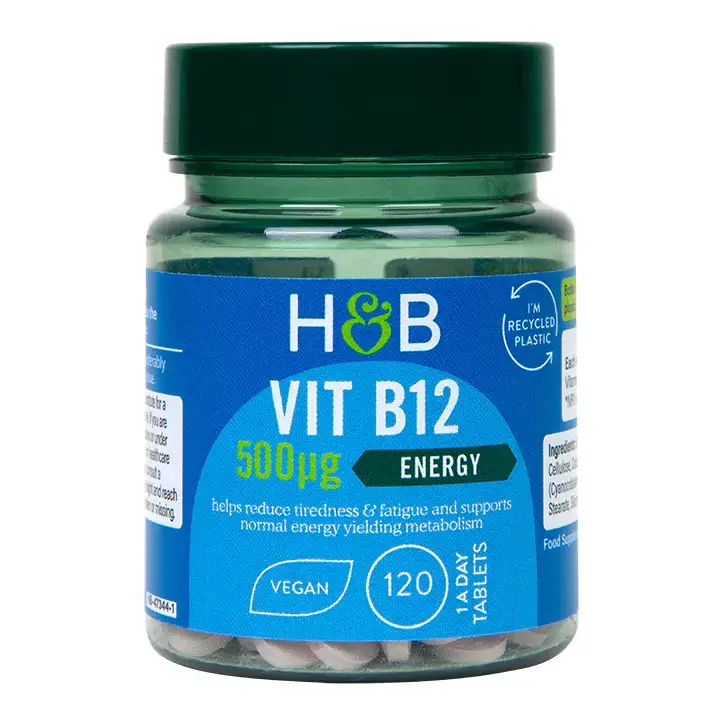 Vitamín B12 (vitamín B12) 500 mcg 120 tabliet Holland & Barrett
