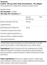 COQ10 100 mg | S 10 mg tokotrienols 60 gélových kapsúl