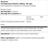 Celé spektrum kapsúl Cilantro 425 mg 60