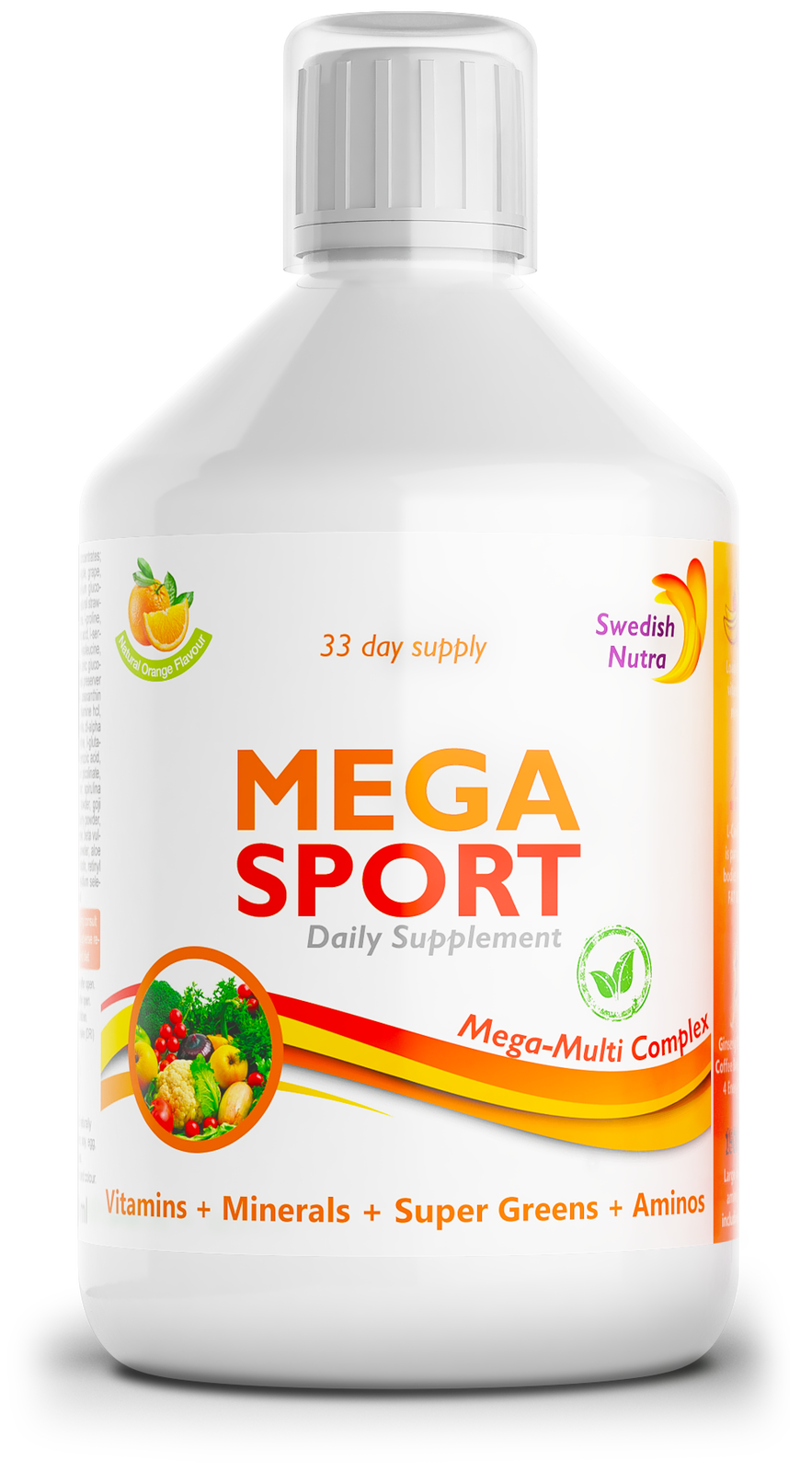 Mega Sport - vitamíny + minerály + kolagén 1497 mg /500 ml /