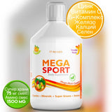 Mega Sport - vitamíny + minerály + kolagén 1497 mg /500 ml /