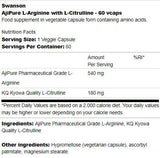 Ajipure L-arginín s kapsulami L-citrullín 60