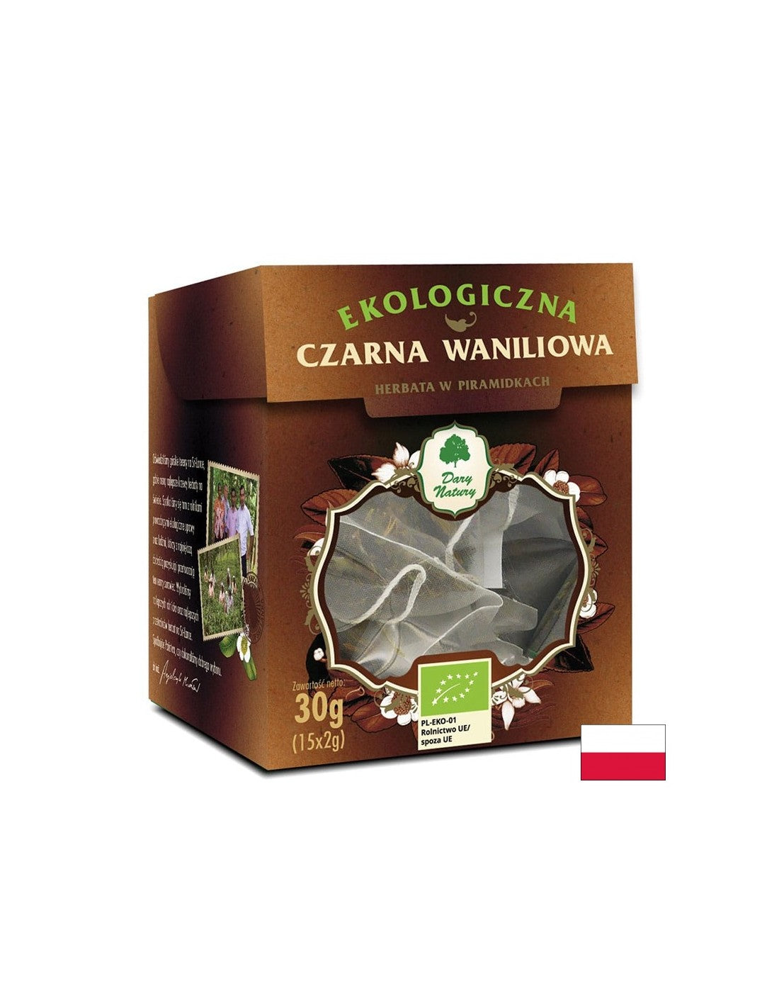 Čierny Cejlon čajový bio, 15 filtračných vreciek