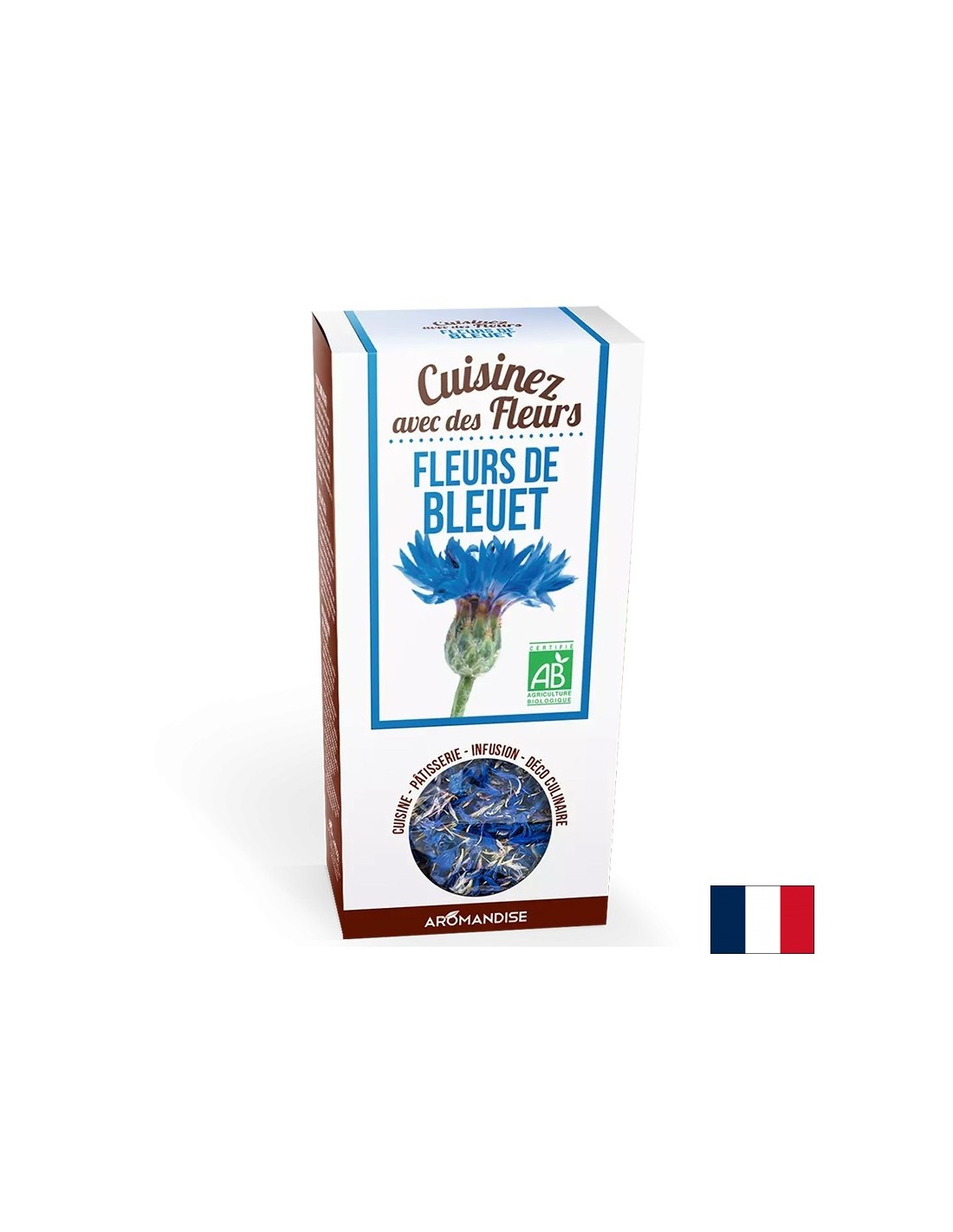 Cornflower (kvet) - pre výzdobu jedla a kokteilu, 15 g