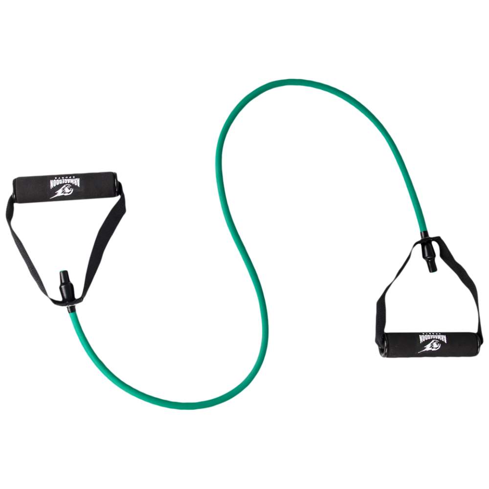 Fitness Band s úchopmi - 15 kg (zelená) / fitness pás s úchopmi - 15 kg