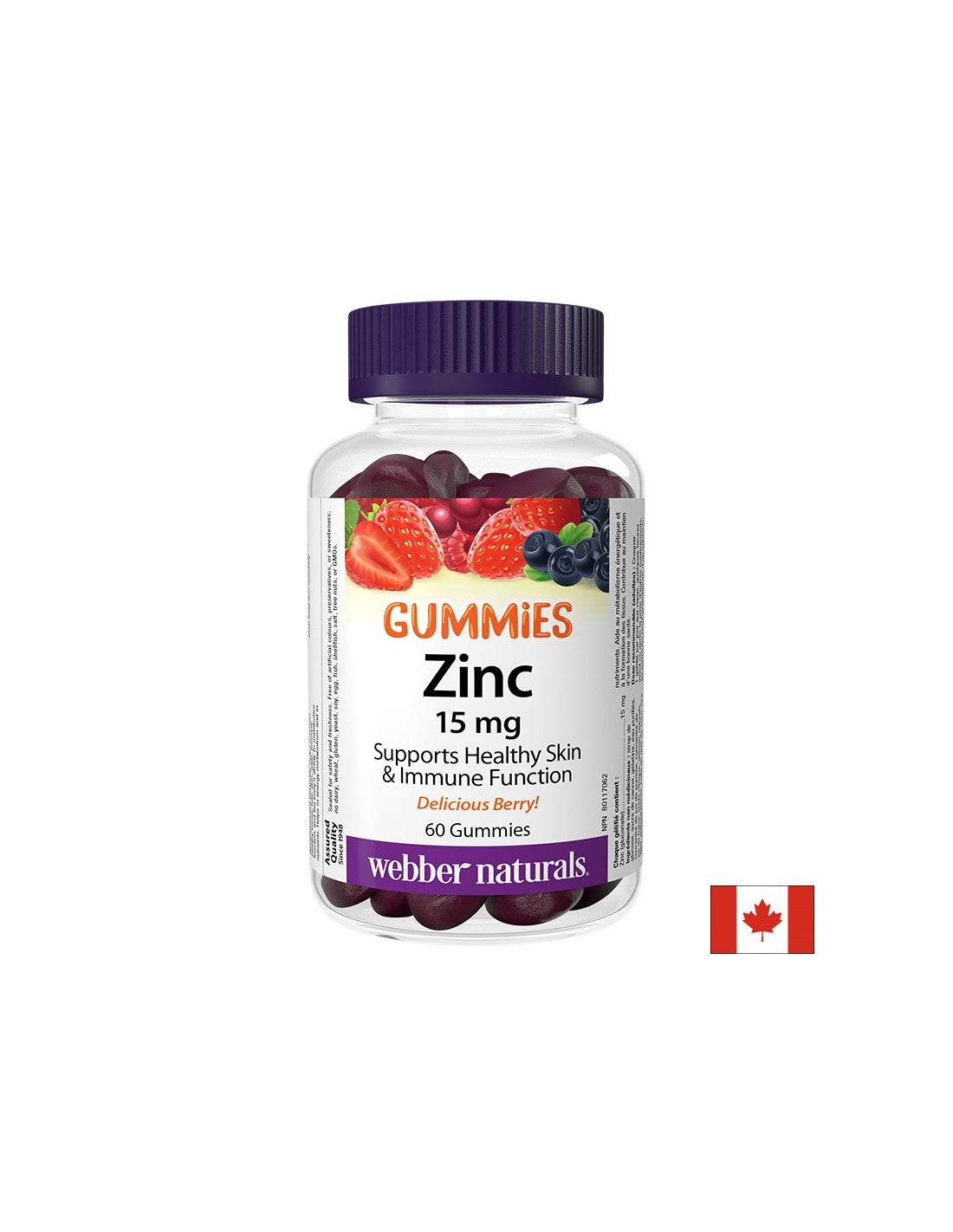 Imunita - zinok (glukonát) Gummy 15 mg, 60 ovocných želé tablety