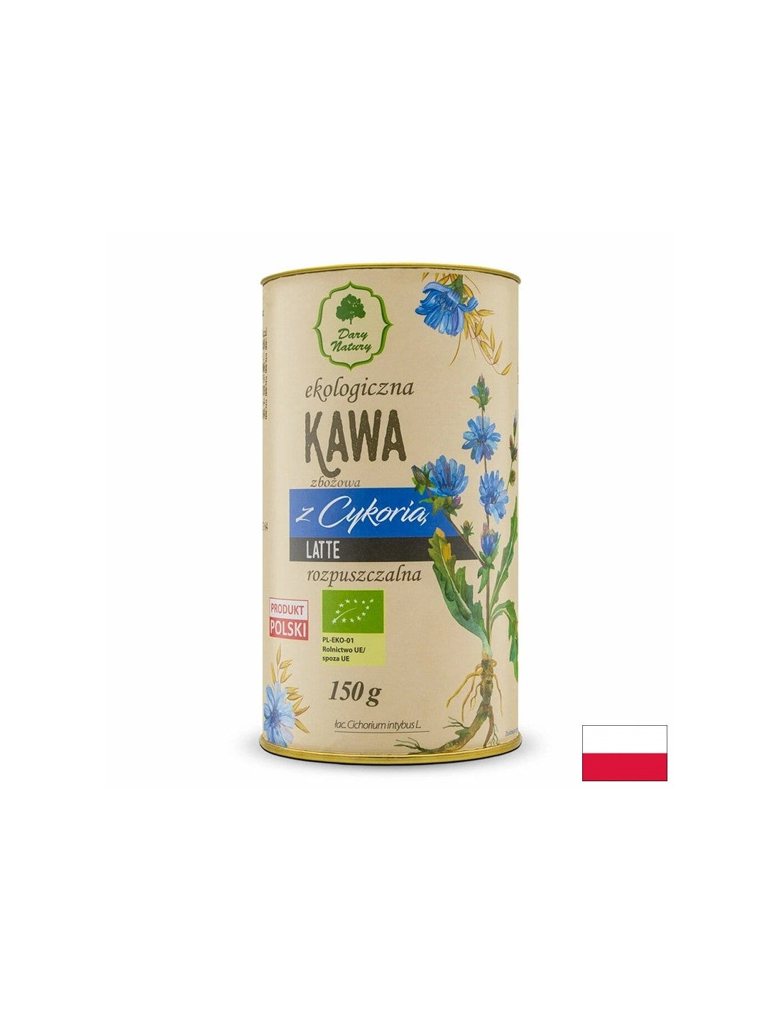 Instantné latte s čakankou, bylinkami a korením Bio, 150 g <tc>Dary Natury</tc>