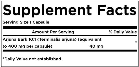 Extrakt z kôry Arjuna 40 mg 60 kapsúl