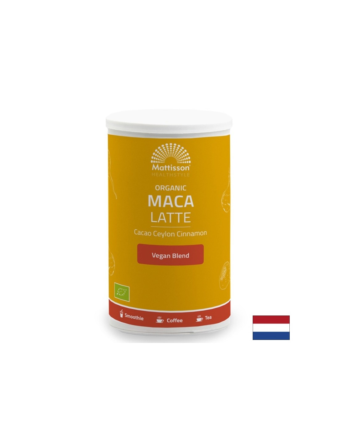 Latte s kakaom, maka, lucuma a Cejlón Cinnamon Organic, 160 g, prášok