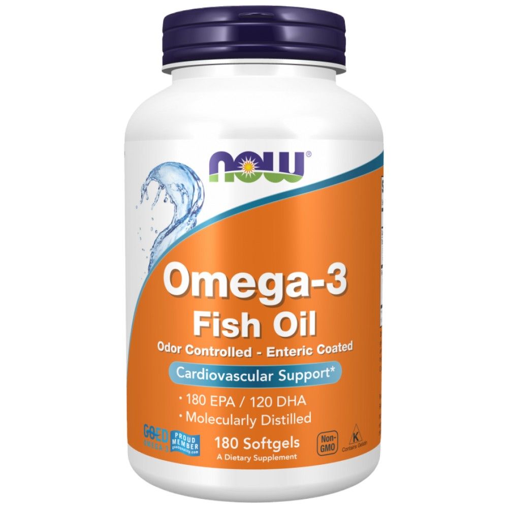 Omega -3 enterické potiahnuté - 180 Softgels