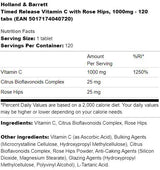 Vitamín C s ružovými bokmi 1500 mg | Načasované vydanie - 100 tabliet
