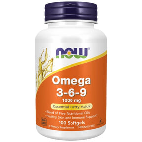 Omega 3-6-9 1000 mg - 100 Gel Capsules - Nutra Best Europe
