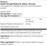 Razberi - K 200 mg | Malinové ketóny s dvojitou pevnosťou - 60 kapsúl