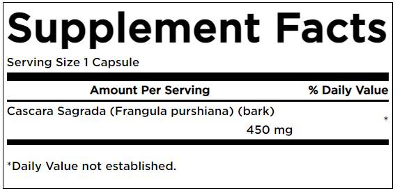 Cascara Sagrada 450 mg 100 kapsúl