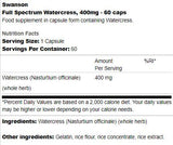 Celé spektrum Watercress 400 mg 60 kapsuly