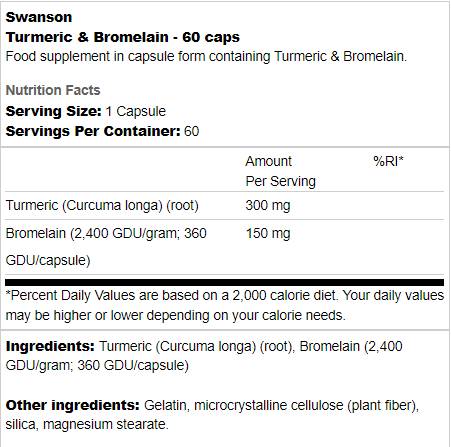 Kurkuma a Bromelain 60 kapsúl