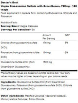 Vegánsky glukozamín sulfát 750 mg | So zeleným - 180 kapsúl