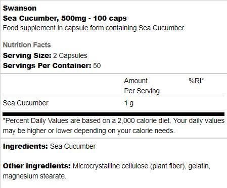 Cucumber 500 mg 100 kapsúl