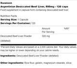 Argentínsky vysušený hovädzí pečeň 500 mg 120 kapsúl