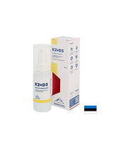 Vitamíny K2 (20 µg) + D3 (800 IU) - Zdravie srdca a kostí, silná imunita, ústa sprej, 30 ml, 200 sprejov