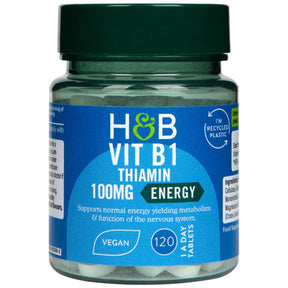 Vitamin B1 | Thiamine 100 mg - 120 Tablets - Nutra Best Europe