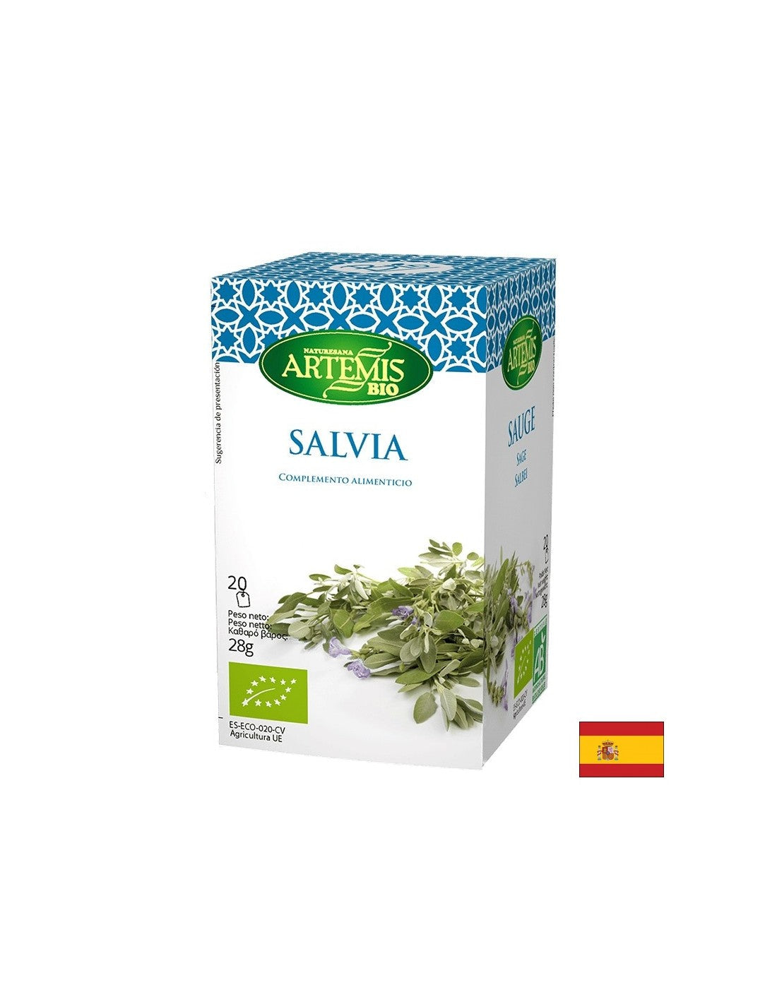 Šalvia - Salvia, 20 vrecká na filtra