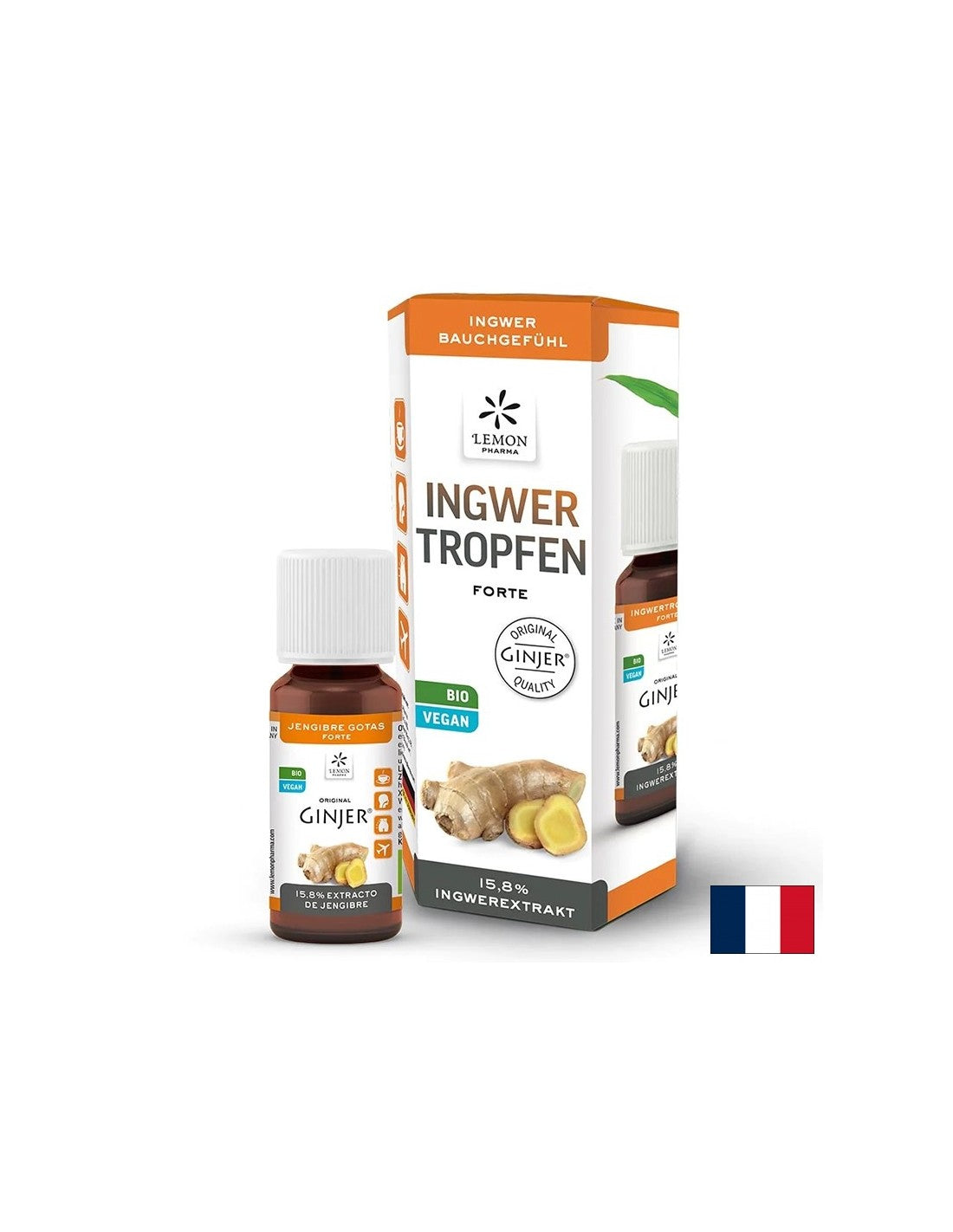Na žalúdočné ťažkosti - Ginger Forte, kvapky 20 ml <tc>Lemon Pharma</tc>