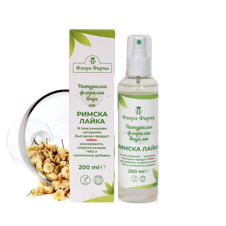Prírodná kvetinová voda z rímskeho harmančeka - 200 ml flóra Pharma