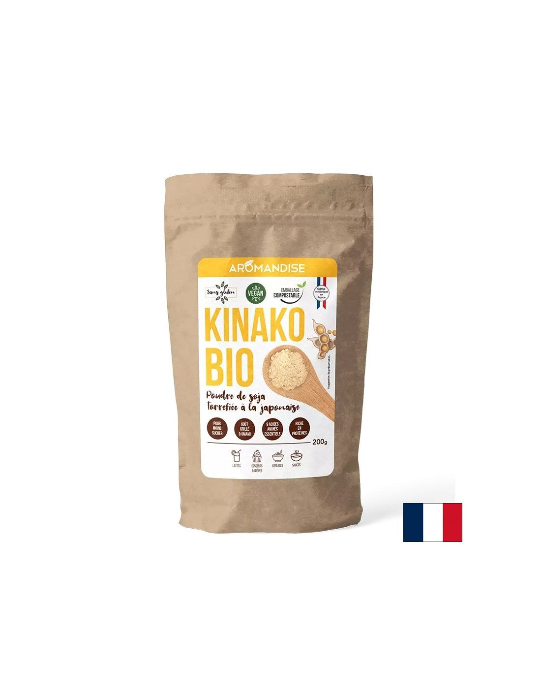 Pečené sójové bôby Kinako, 200 g prášku