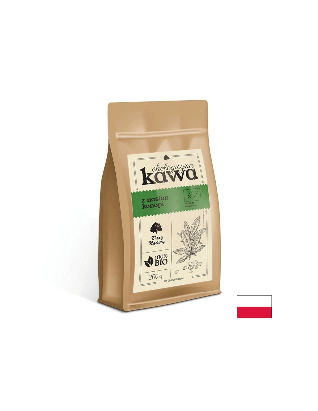 Káva organického konope semien, 200 g