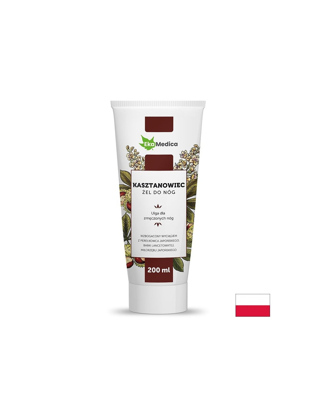 Gél na masáž nohy s konským gaštanom, 200 ml Ekamedica