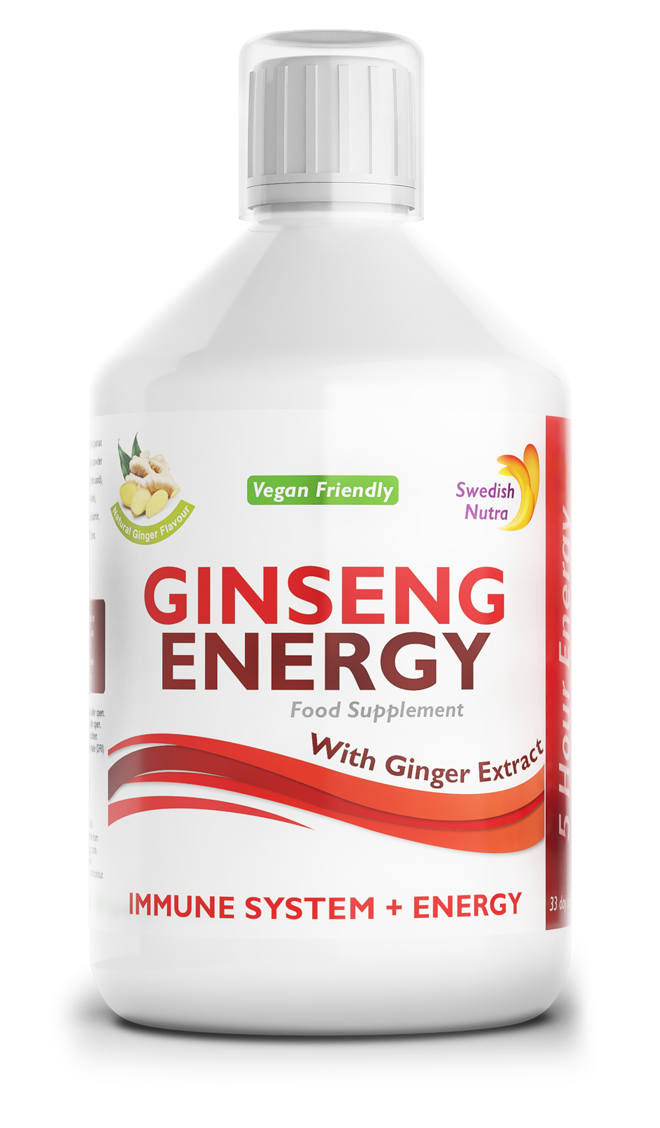 Ginseng 2000 mg - s extraktom zázvoru - 500 ml