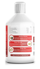 Ginseng 2000 mg - s extraktom zázvoru - 500 ml