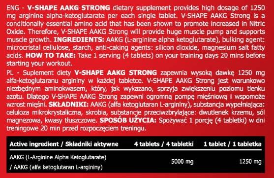 AAKG Strong 1250 mg - 150 tabliet