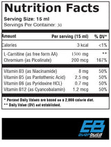 Kvapalný L-karnitín + chróm / 1500 mg 0,450 l