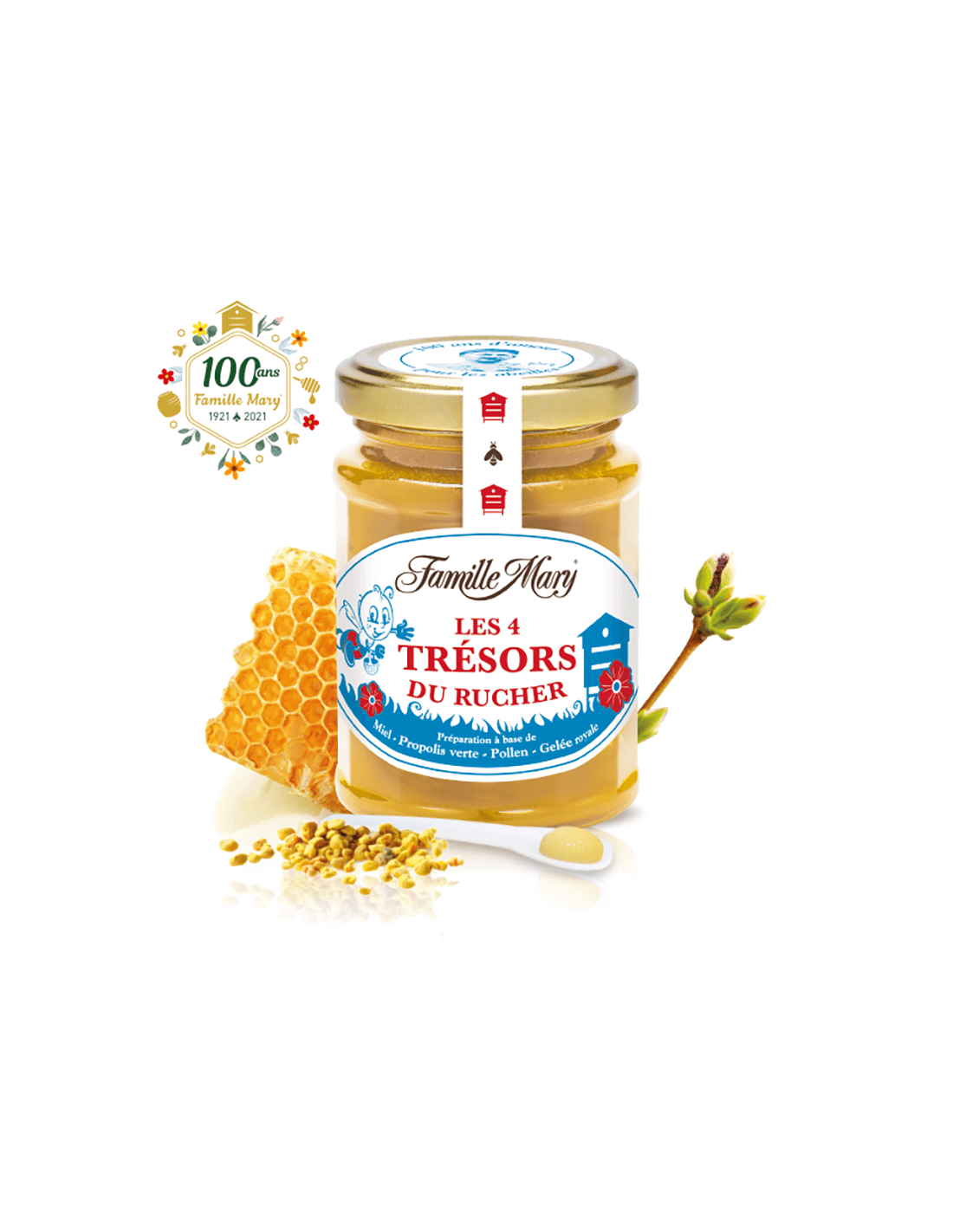 Štyri poklady včelia (Honey, Green Propolis, včelie peľ a kráľovská želé), 230 g