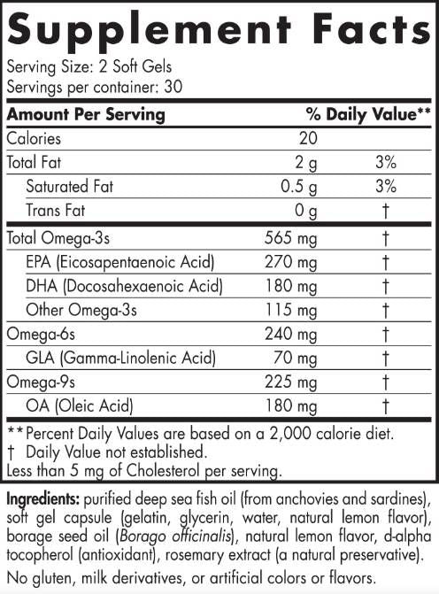 Kompletný omega 565 mg - 180 Softgels