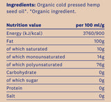 Olej z ekologického konope 250 ml. /100% prírodné, organické a organické/
