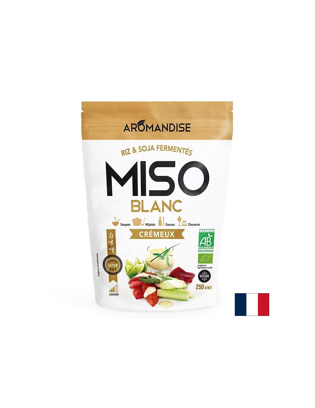 Krémovo biele miso - na výrobu polievok, jedál, vývarov, omáčok, 250 g